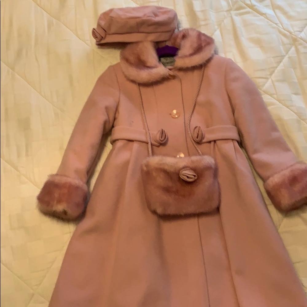 Rothschild size 6x dusty pink girls coat